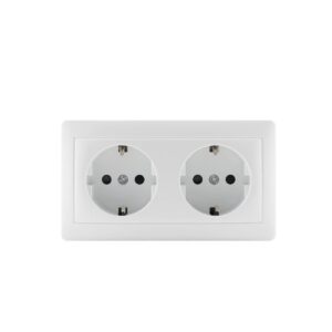 Base de enchufe doble encastrado